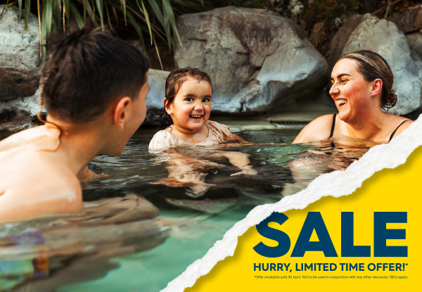 Hanmer Springs Thermal Pools & Spa Autumn Offer - 33% OFF All Single Entry Passes - Online Only