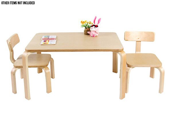 Kids Wooden Table & Chair Set