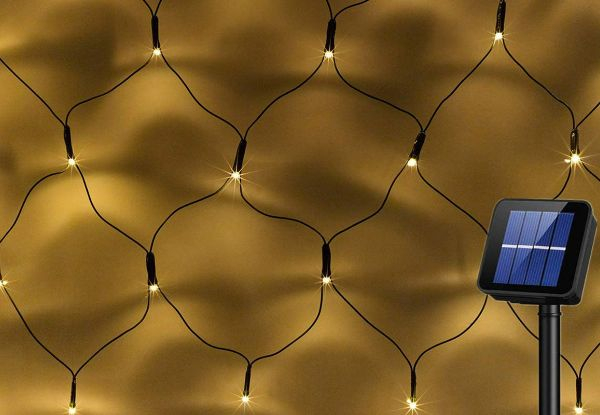 192-LED Solar Fairy Net Light - Four Colours Available