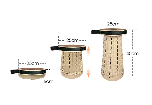 Portable Telescopic Stool with Soft Cushion