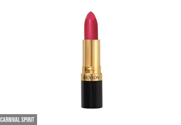 Revlon Super Lustrous Lipstick Range - Seven Colours Available