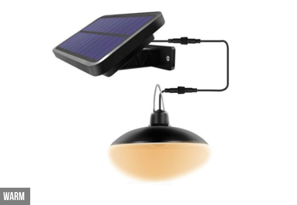 Solar Pendant Light - Two Colours Available & Option for Two
