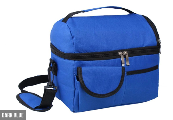 Large Insulated Lunch Tote with Adjustable Shoulder Strap - Six Colours Available with Free Delivery