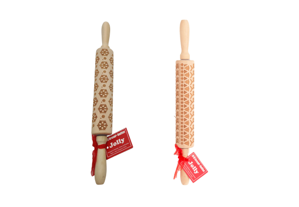 Bread & Butter Laser Etch Wooden Rolling Pin - Two Styles Available - Elsewhere Pricing $38.99