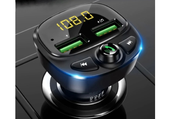 Car Bluetooth Transmitter with Dual USB Charger
