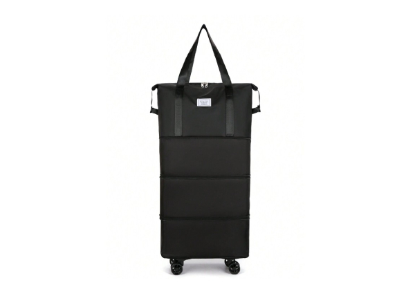 Expandable Foldable Duffel Bag Suitcase with Removable Wheels - Available in Two Colours & Three Sizes