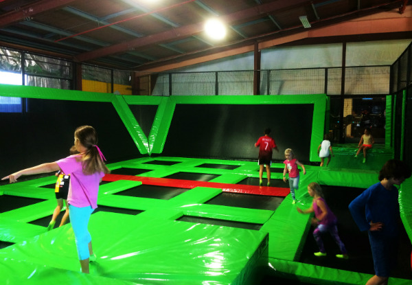 One Hour of Indoor Trampolining & Jumperama Non-Slip Socks - Newtown Location Only