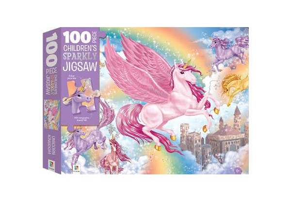 Children's Unicorn Kingdom Sparkly Jigsaw - Option for Two