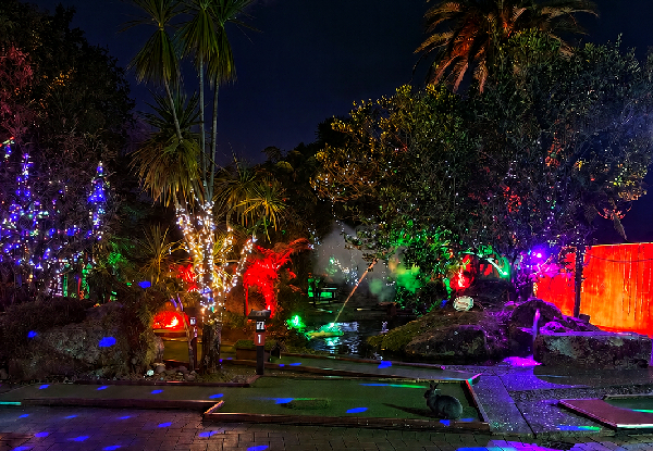 One Round of Rotovegas Night Mini Golf for One Person - Options for up to Six People