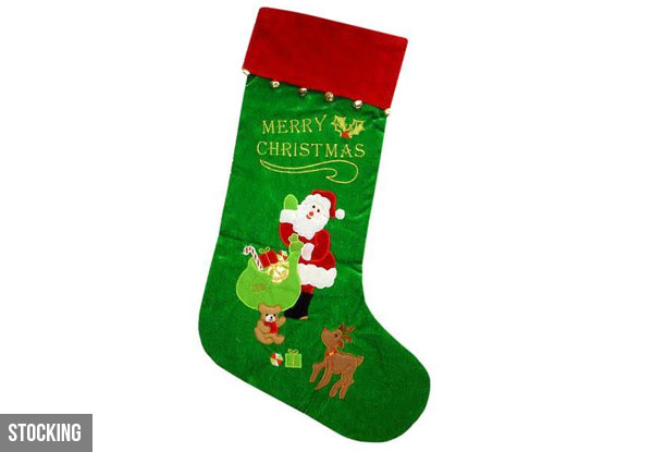 Embroidered Santa Sack - Option for a Christmas Stocking