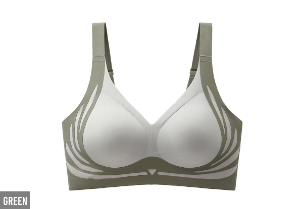 Super Gather Wireless Push-Up Bra Lifting Anti-Sagging Bra - Available in Four Colors & Four Sizes & Option for Two-Pack