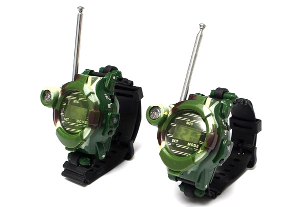 One Pair of Children's Walkie Talkie Watches - Option for Two Pairs Available with Free Metro Delivery