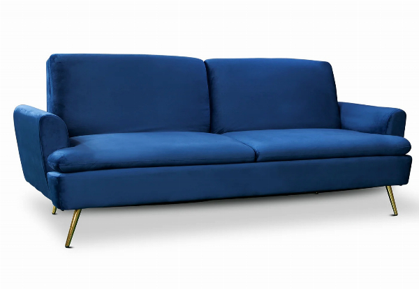 Gyllene Versatile Velvet Chaise Sofa Bed - Available in Four Colours