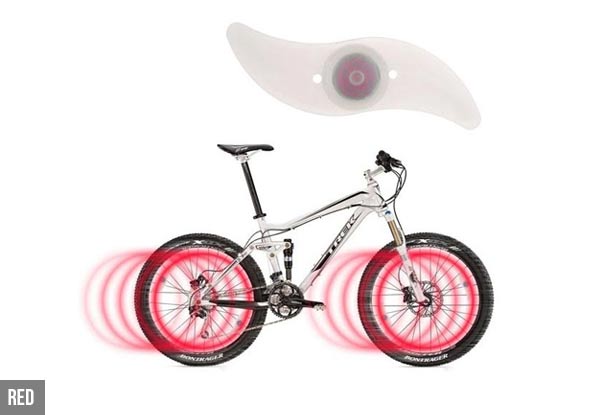 LED Bike Wheel Lights Two-Pack - Four Colours Available