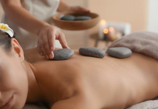 60-Minute Hot Stone Massage - Option for 90-Minutes