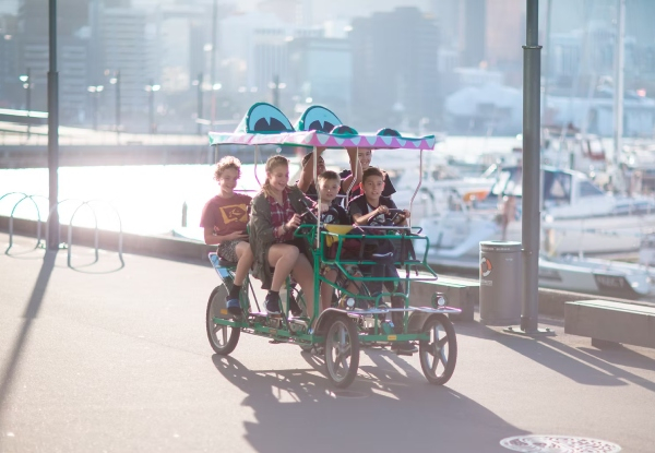 One-Hour Three-Seater Croc Bike Hire in Wellington CBD - Option for Six-Seater Croc Bike