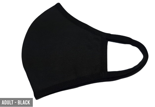 100% Cotton Reusable Face Mask - Adult & Child Sizes Available & Option for Three-Pack
