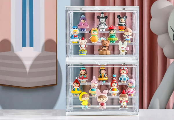 Acrylic Display Case for Mini Action Figures - Two Colours Available