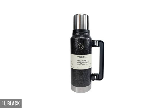 Versa Insulated Rugged Flask - Available in Two Sizes & Four Colours