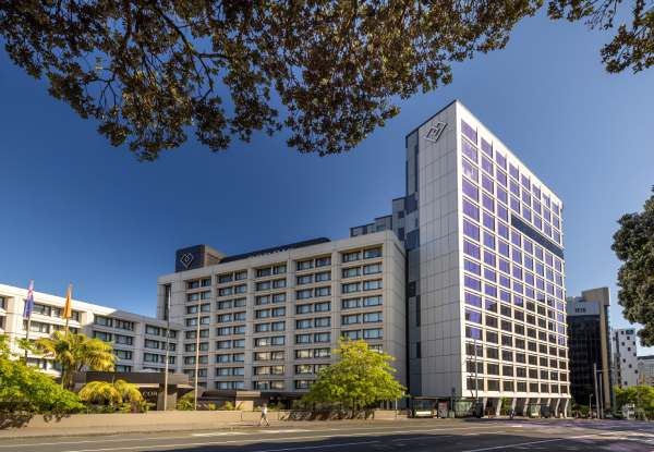 Luxury Five-Star Auckland Stay for Two in a Deluxe Room at Cordis Auckland incl. Cooked Breakfast, $50 Credit, 2 Drinks, Pool, Spa & Fitness Centre, Parking & Late Checkout - Options to Stay in the Pinnacle Tower & Up to 3 Nights with $150 Credit