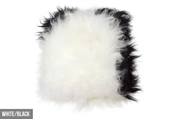 Genuine Premium Icelandic Long-Haired Sheep Wool Filled Cushion - Six Colours Available