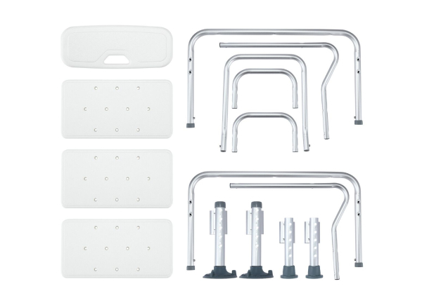 Medical Adjustable Shower Bench incl. Armrest & Back Rest