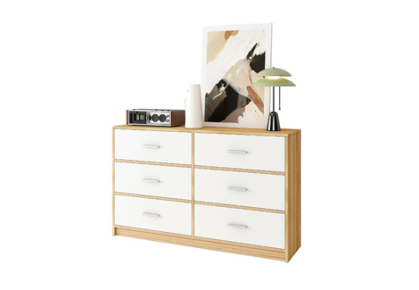 Chest of Six-Drawer Dresser Tallboy