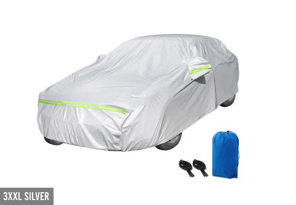 Outdoor Water-Resistant Car Cover with Storage Bag - Available in Three Sizes