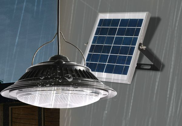 Dimmable Solar Shed Hanging Light Chandelier with Remote Control