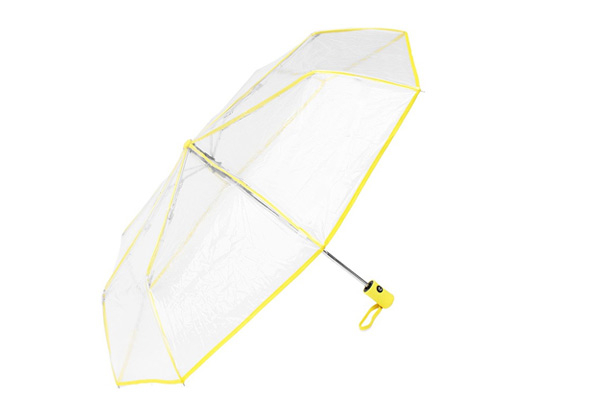 Compact Clear Umbrella - Four Colours Available with Free Delivery