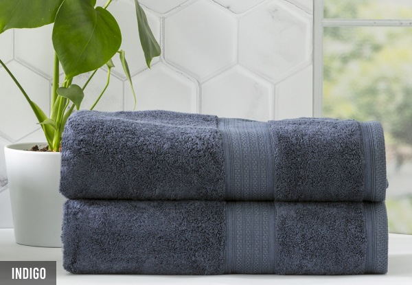 650GSM Stella Bamboo Cotton Towel Sheet Set - Available in Eight Colours, Two Sizes & Three Options