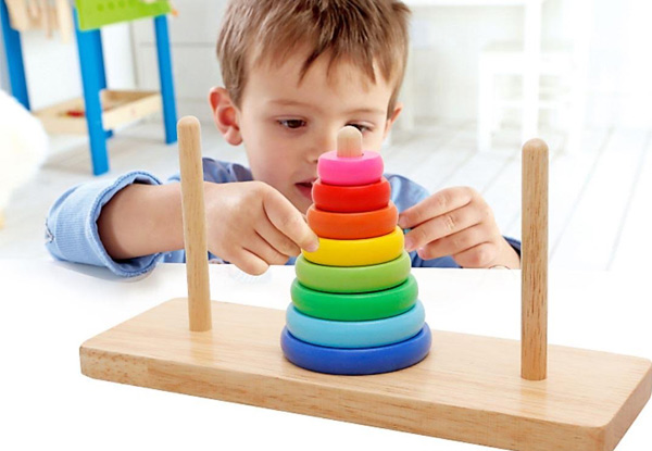 Wooden Educational Puzzle Tower