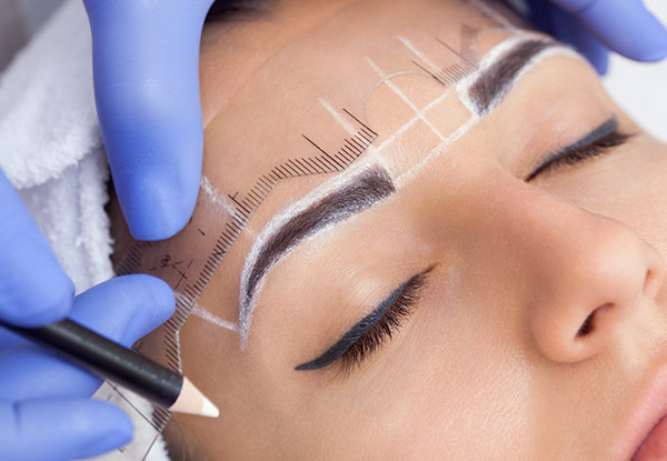 Full Eyebrow Tattoo & Follow-Up Appointment - Option for Microblading - Valid at Two Locations