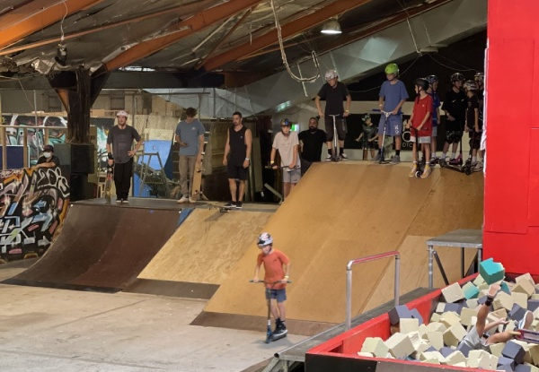 Three-Hour Entry Pass to SonSk8 Indoor Skatepark – Option for All Day Pass