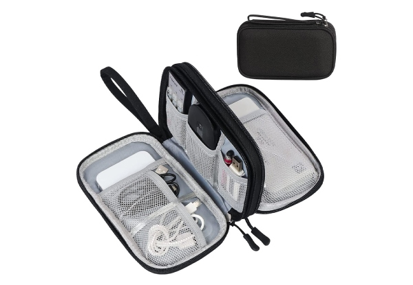 Portable Travel Cable Organiser Bag - Four Colours Available