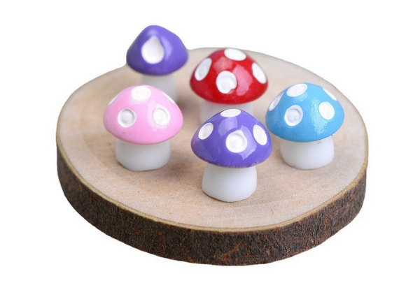 20-Piece Mini Mushroom Statue Figurines - Option for 40-Piece