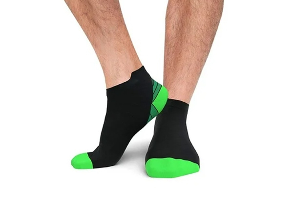 Three-Pair Compression Sports Socks - Available in Two Styles & Two Sizes