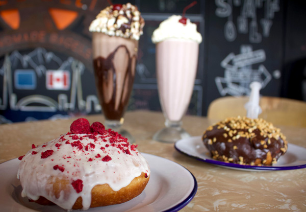 Any Two Donuts & Any Two Milkshakes - Option for One Donut & Milkshake