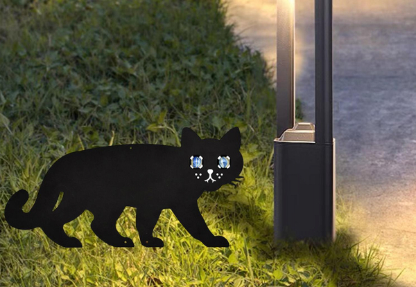 Cat Deterrent Silhouette Garden Statue - Option for Two-Pack