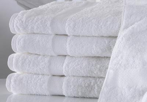 Six-Piece White Towel Set