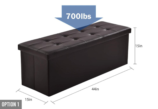 Ottoman Storage Bench - Two Options Available