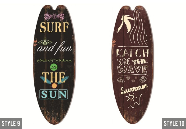 Beach Ocean Surfboard Miniboard Decor - 10 Styles Available