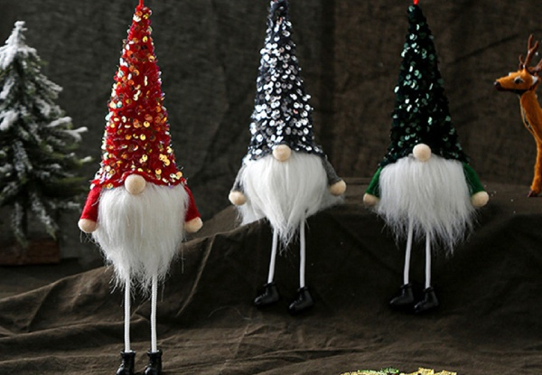 Three-Pack Christmas Tree Santa Ornament - Option for Six-Pack
