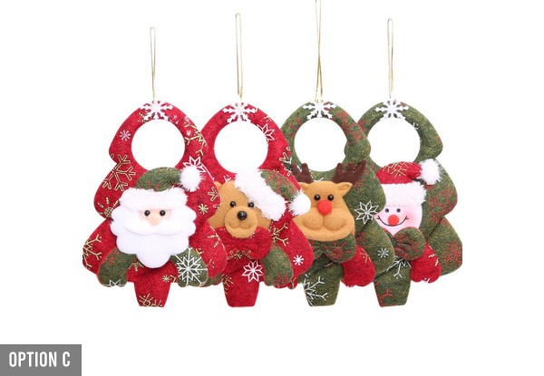 Four-Pack Christmas Friends Tree Ornaments - Three Styles Available