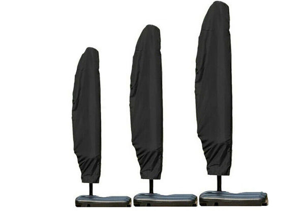 Outdoor Parasol Banana Umbrella Cover - Available in Three Sizes & Option for Two-Pack