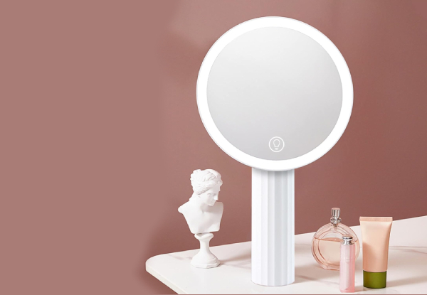 Portable & Adjustable LED Vanity Mirror with Light