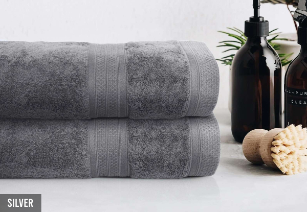 Two-Piece Bath Sheet Set - Nine Colours Available