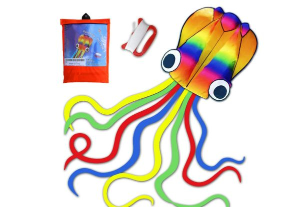 Rainbow Soft Octopus Kite - Option for Two-Set