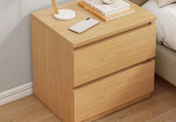 Two-Drawer Bedside Table - Three Options Available