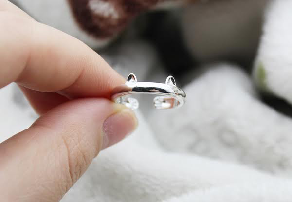 Adjustable Cat-Ear Ring with Free Delivery